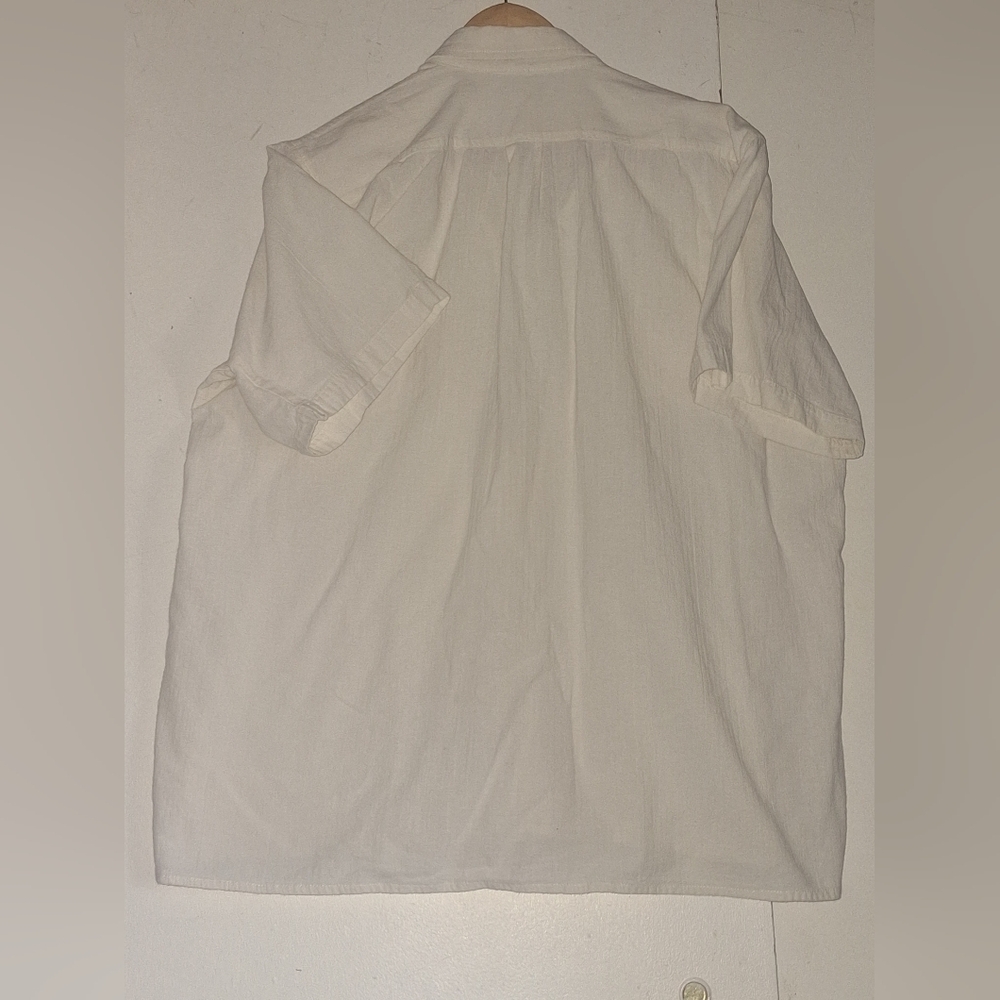 Cream Button-Up Shirt - Picture 2 of 6